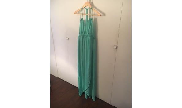 Big image donna mizani tulip cream evening dress