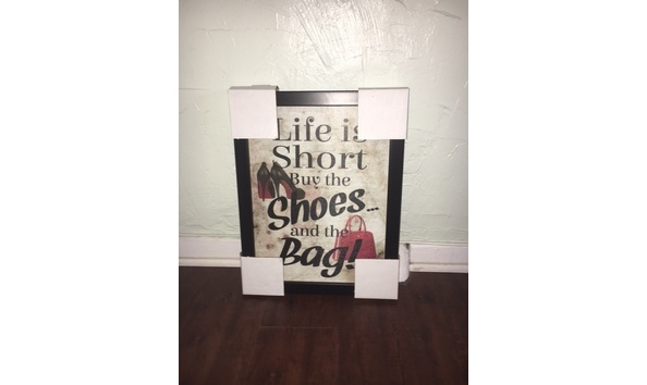 Big image life is short canvas