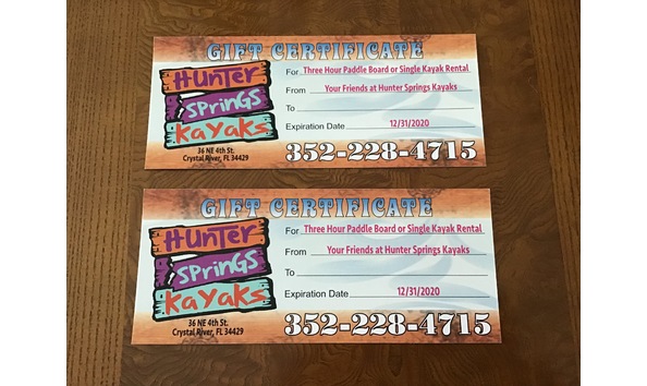 Big image auction   hunter springs kayak