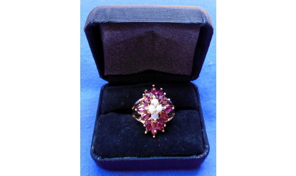 Big image florida jewelry opal garnet ring