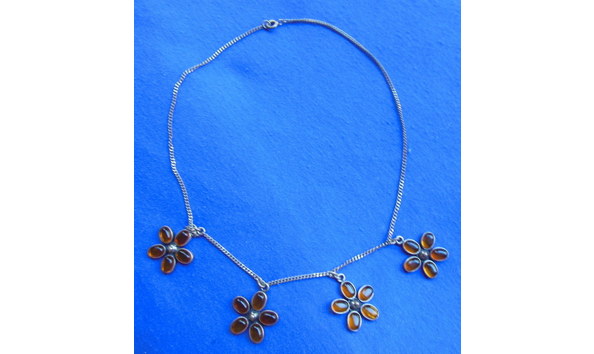 Big image colonial jewery amber necklace