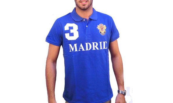 Big image madrid unisex polo shirt from robin ruth   blue