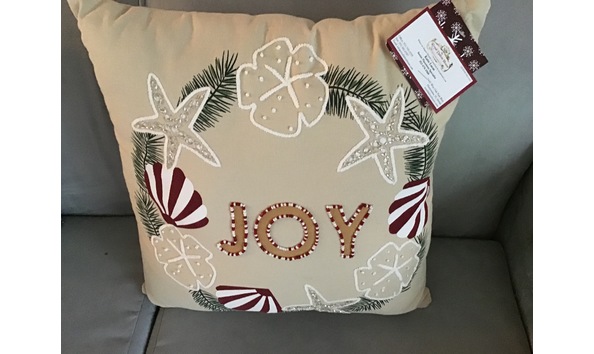 Big image auction christmas pillow