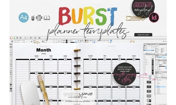 Big image burst planner templates