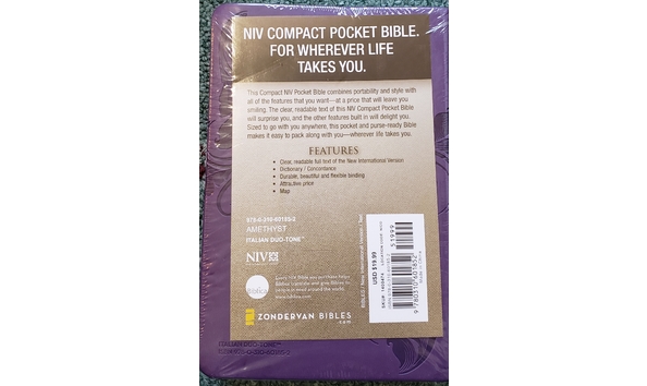 Big image niv purple bible  back 