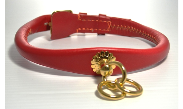 Big image auction 1032 authentic adachiya red akita show collar