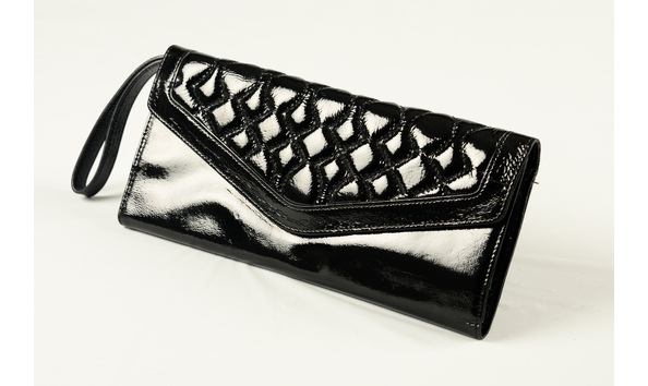 Big image item  18 black patton leather clutch purse