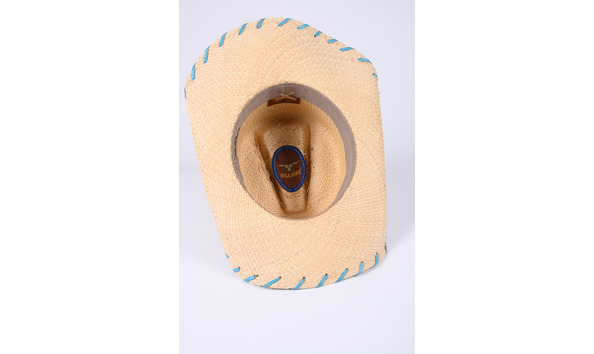 Big image white straw cowgirl hat 2