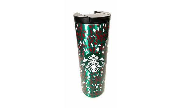 Big image starbucks green confetti holiday 2019 16 fl oz vacuum insulated tumbler
