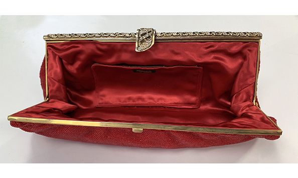 Big image  108 beaded clutch open