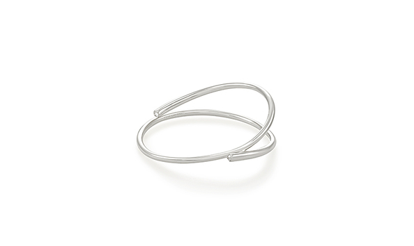 Big image kendra scott myles bangle bracelet rhodium white cz 00 med