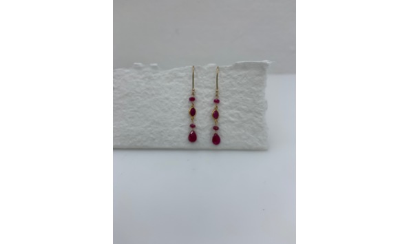 Big image 344 ruby earrings