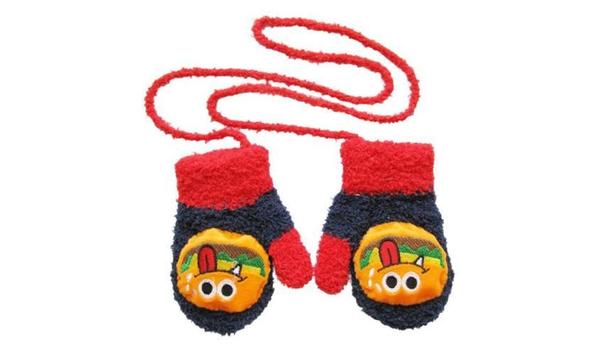 Big image fapizi navy mittens with monster