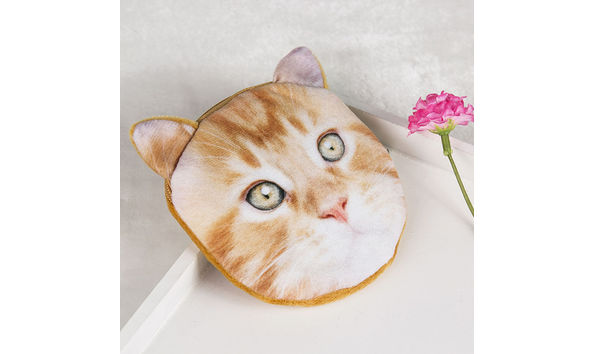 Big image cat face coin purse