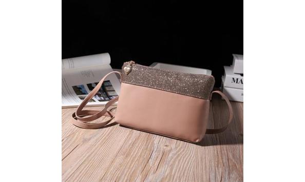 Big image 2 tone tan bag