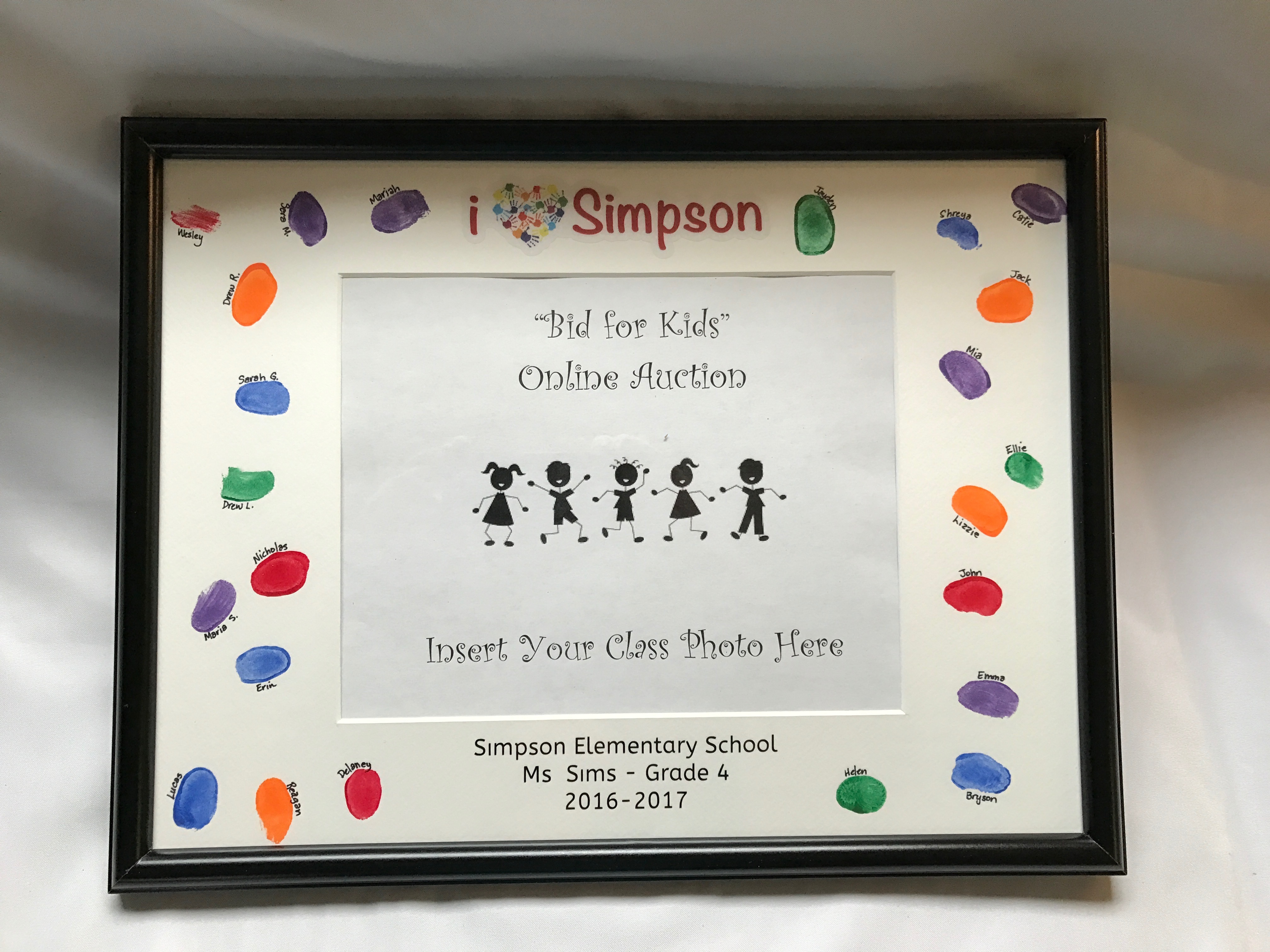 Class Photo Frame: Ms. Sims Fourth Grade