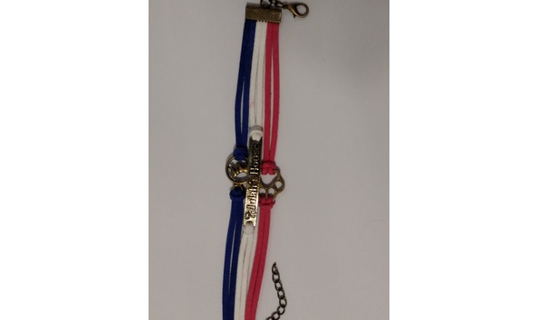 Big image th bracelet bronze   pink.white.navy 2