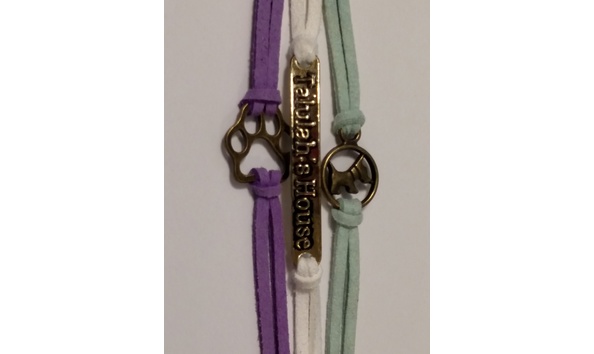 Big image th bracelet bronze   turquoise.white.purple 1