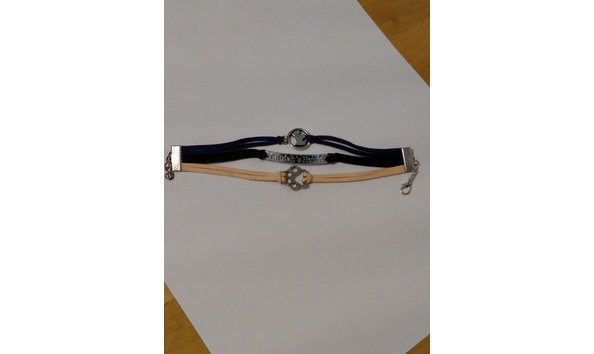 Big image th bracelet   navy.brown.peach 2
