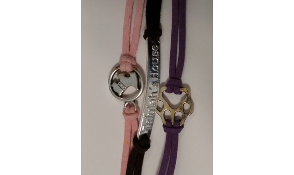Big image th bracelet   pink.brown.purple 1