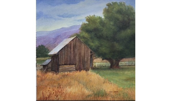 Big image mary ann free smith  small barn with tree  200