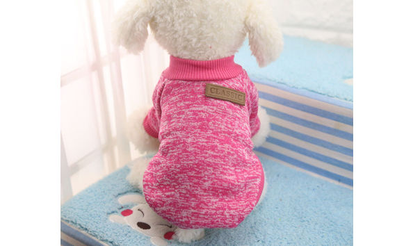 Big image pink dog sweatshirt