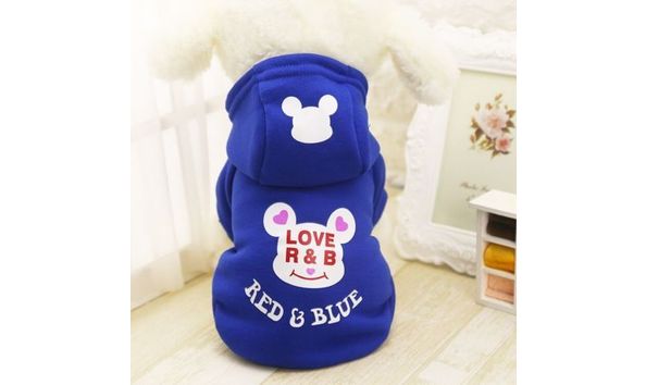 Big image r b blue dog sweatshirt