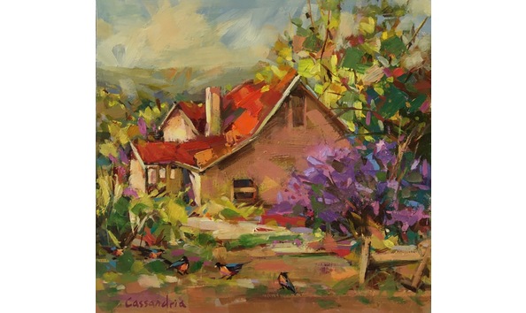 Big image cassandriaparsons  little house with lilacs  200