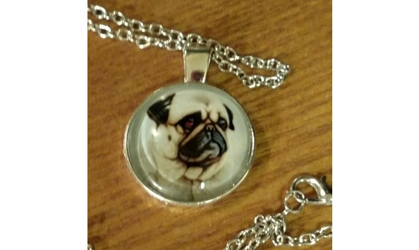 Big image pug cabochon