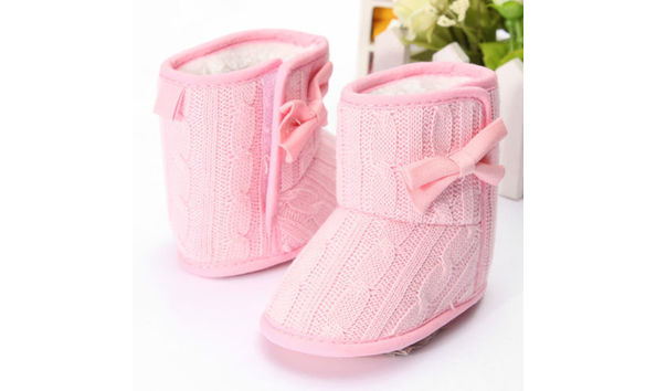 Big image pink booties