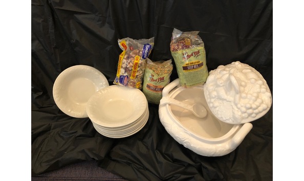 Big image soup set white