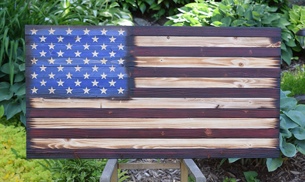 Big image wood flag