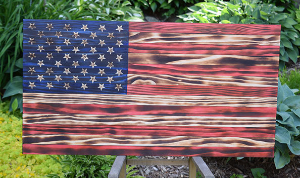 Big image colored wood flag c