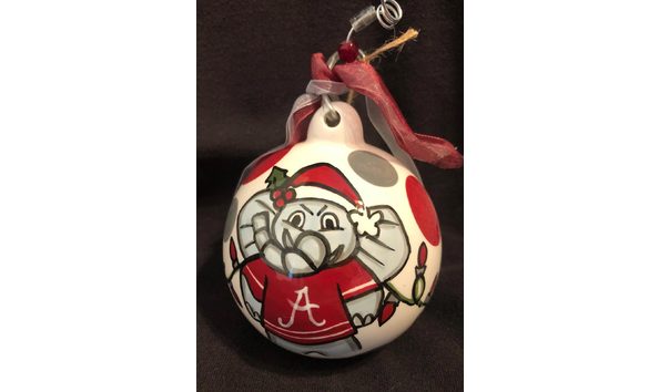 Big image alabama elephant ball ornament 2 w