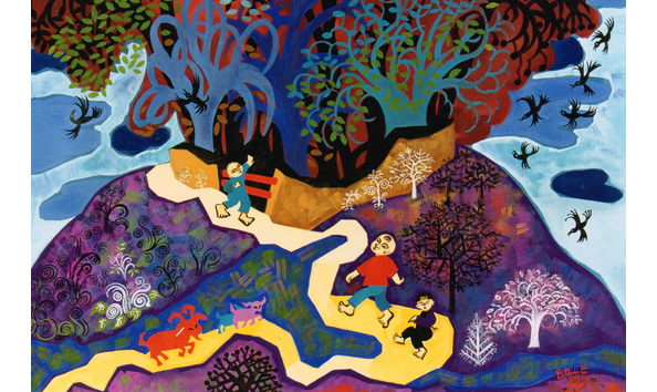 Big image up on granddaddy hill by belle yang