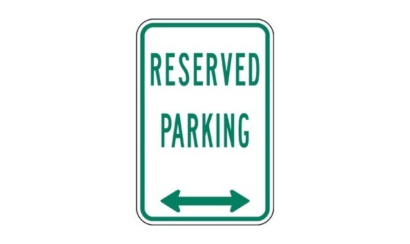 Big image big image reserved parking sign clipart 1