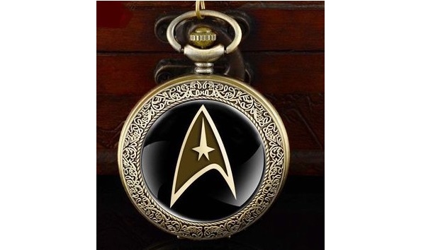 Big image big image star trek black.bronze pocket watch