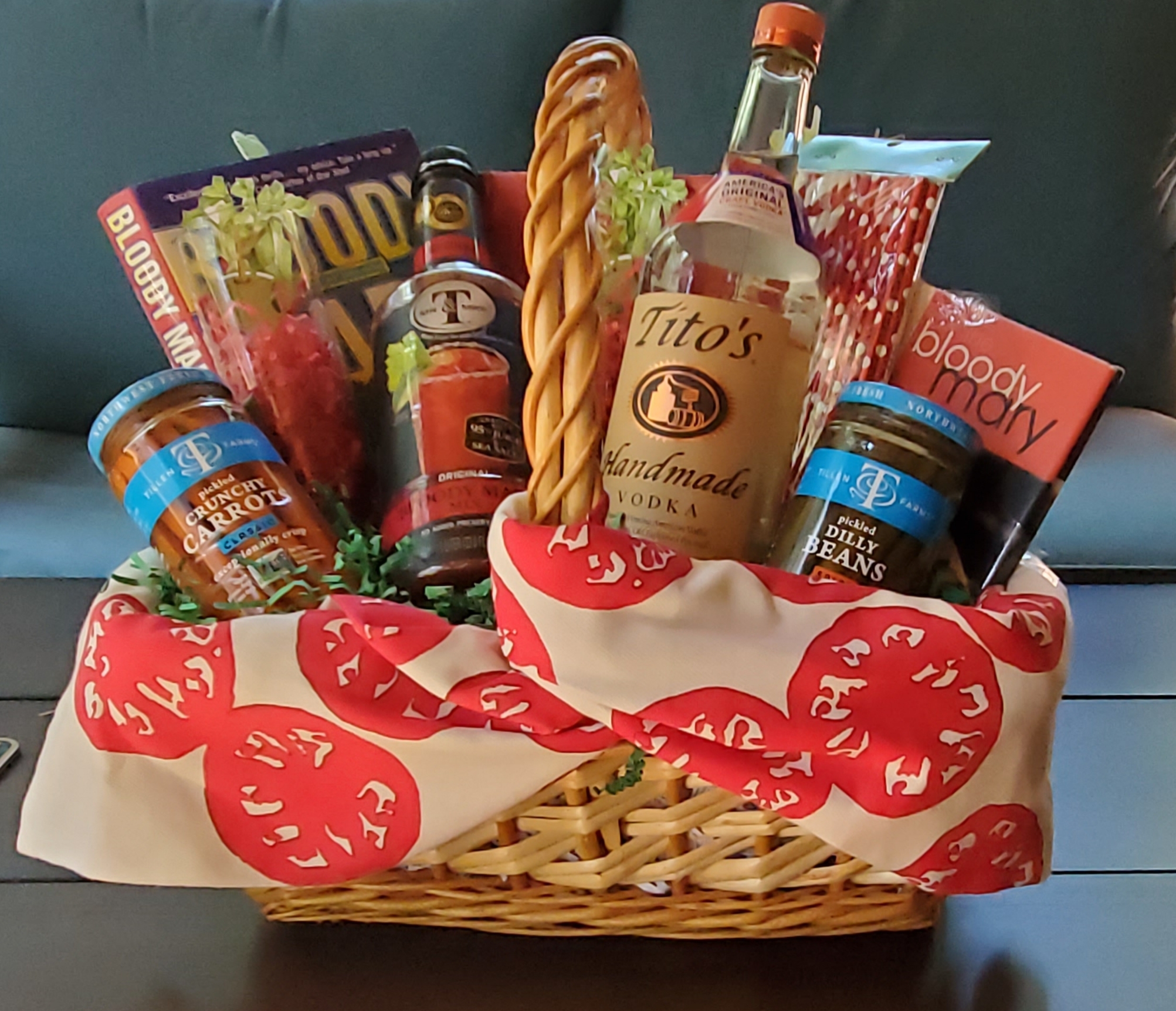 Tipsy Titos Bloody Mary Gift Basket by Pompei Baskets