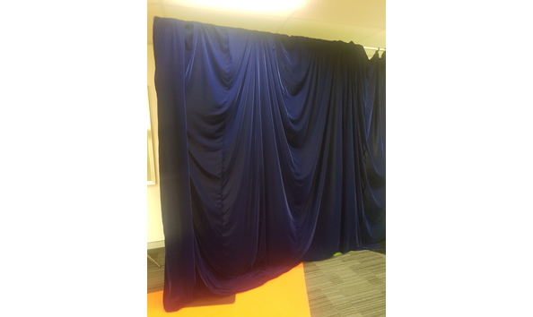 Big image velvet curtain
