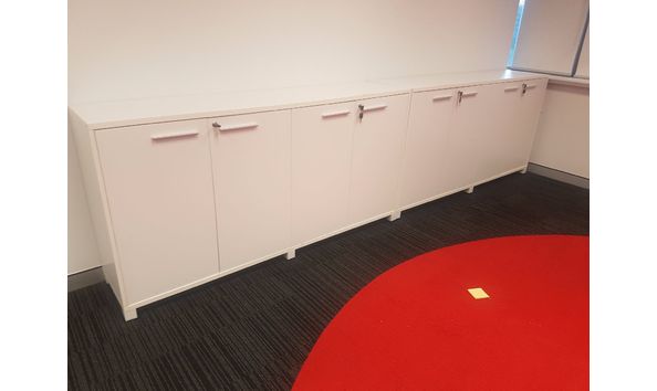 Big image set of 2 4 door cupboards