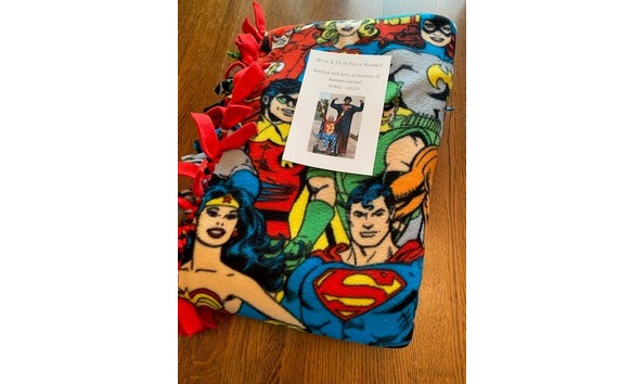 Big image cha superhero knotted blanket