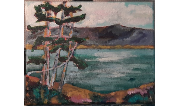 Big image pines over the sea 2 of 2