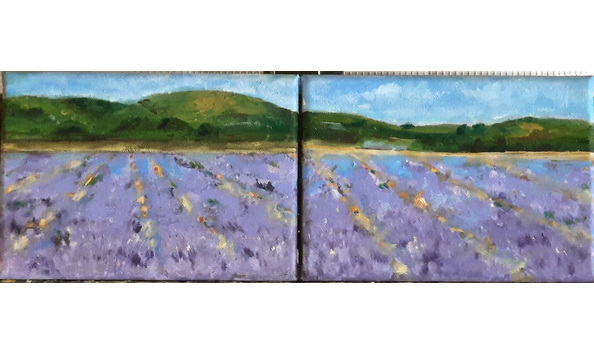 Big image lavender fields miniatures 5 x 7 each
