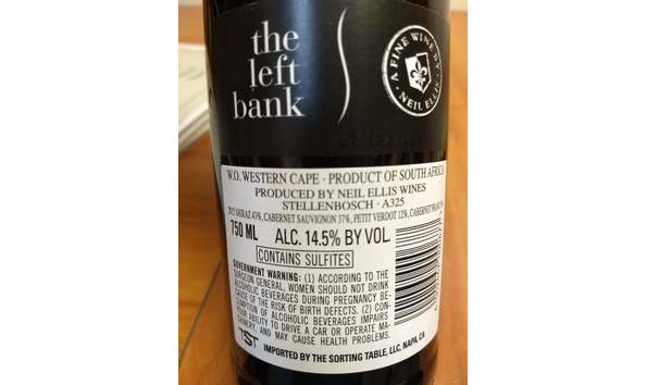 Big image red wine theleftbank label