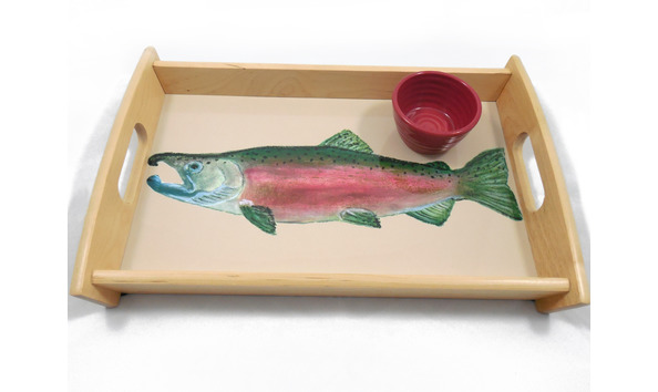 Big image salmon tray with bowl