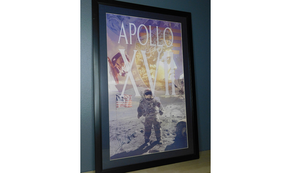 Big image apollo 17 print cernan sig