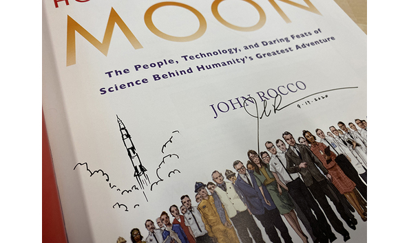 Big image how we got to moon book signature closeup