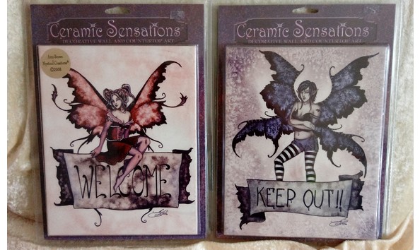 Big image amy brown tiles welcome and keep out