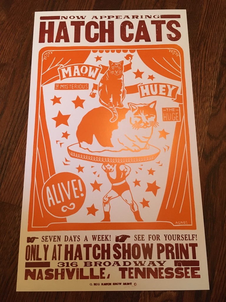 Hatch Show Print Hatch Cats