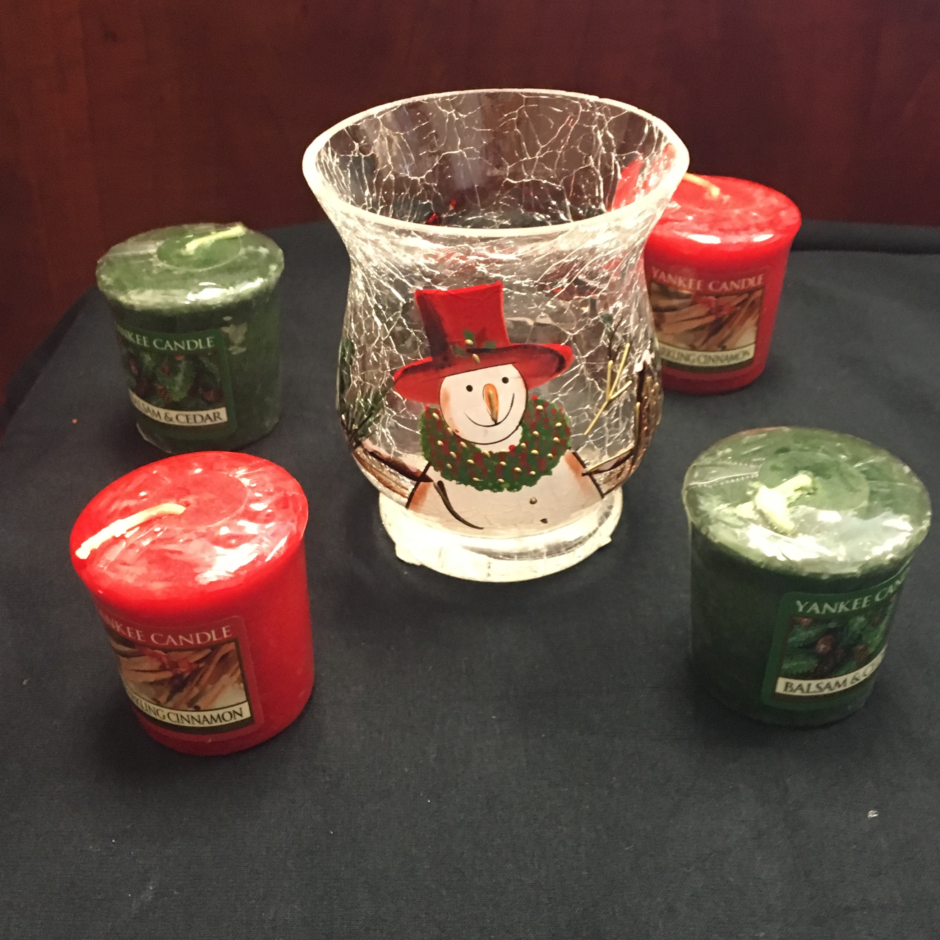 Yankee Candle Snowman Votive Holder